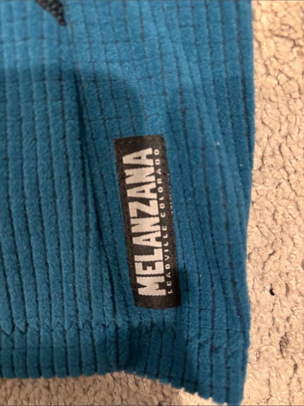 Melanzana Teal Hooded Pullover with Black Trim - Picture 2 of 3